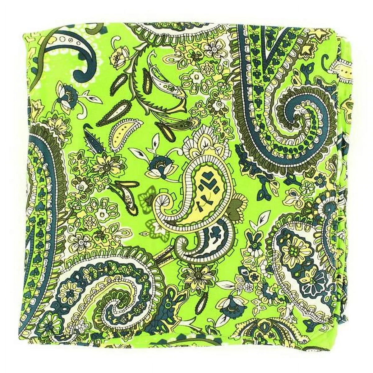 M & F Western Men's Paisley Silk Wild Rag Lime One Size