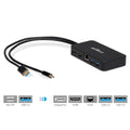 gofanco Mini DisplayPort(Thunderbolt 2) Video Dock/Docking Station with HDMI, DisplayPort, USB 3.0 and Gigabit Ethernet Output for Surface Pro, MacBook and PC - Thunderbolt 2 to DP or HDMI Adapter Hub