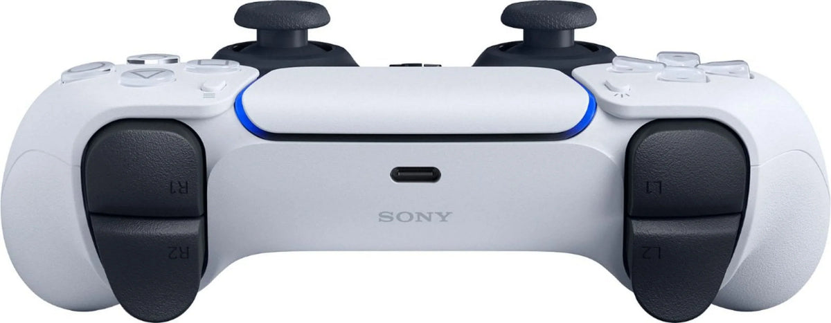 PlayStation 5, PS5 DualSense Wireless Controller - White Bundle With 2x Controllers + 6Ave Microfiber Cleaning Cloth