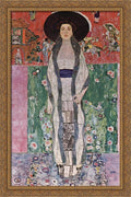 Portrait of Adele Bloch-Bauer II 26x40 Large Gold Ornate Plank Framed Canvas Art by Gustav Klimt