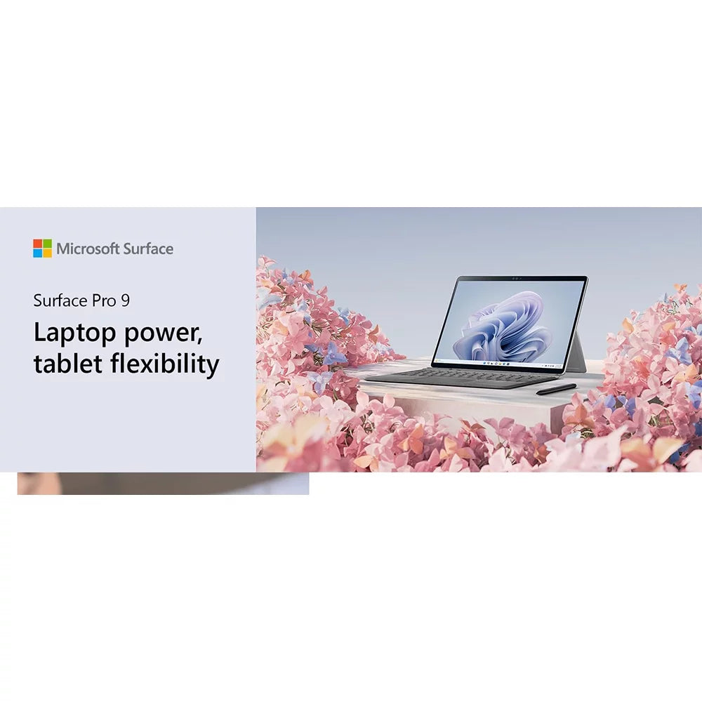 Microsoft Surface Pro 9 (2022), 13" 2-in-1 Tablet/Laptop, 5G Connectivity, Thin and Lightweight, Faster SQ3 Processor for Multi-Tasking, 8GB RAM, 128GB Storage with Windows 11, Platinum - (Open Box)