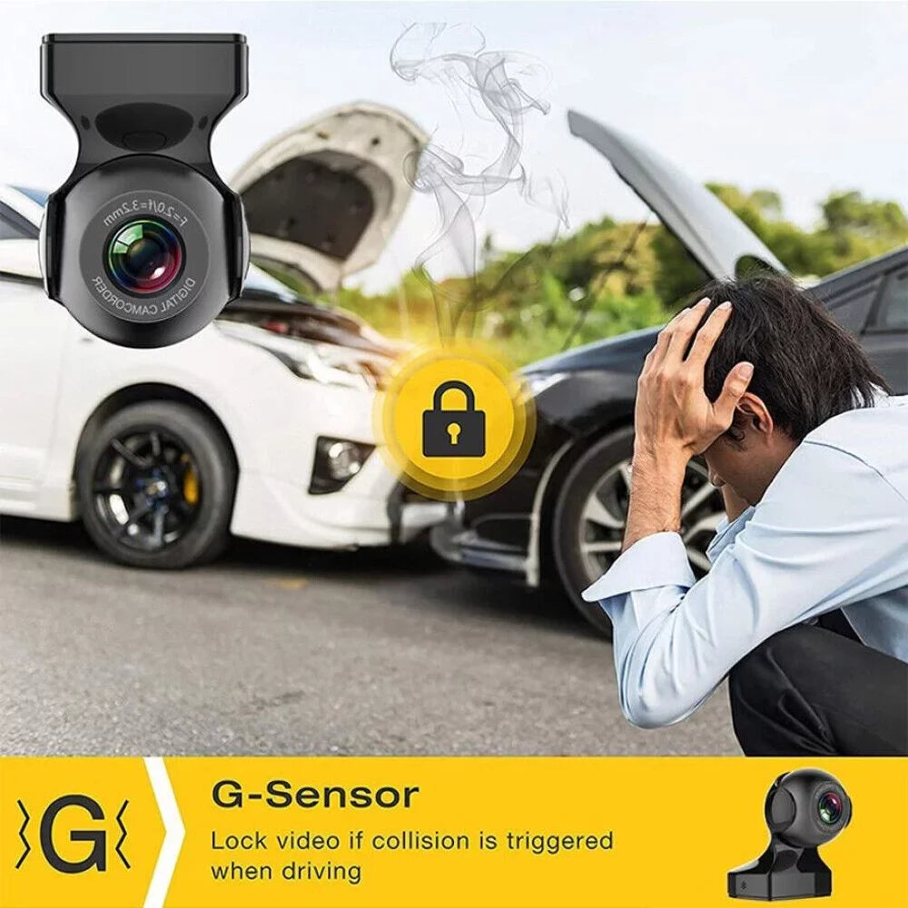 Dash Cam 170&deg; WiFi Cam Recorder - 1080P HD Car Camera