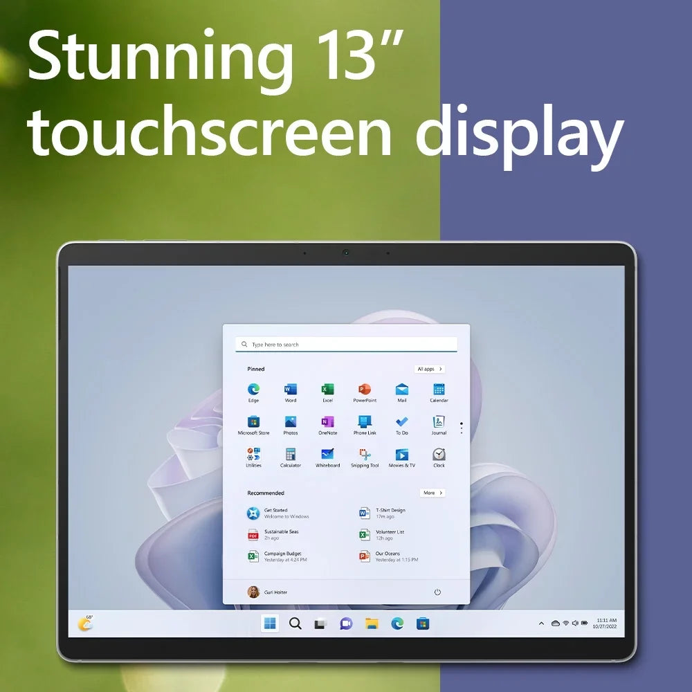 Microsoft Surface Pro 9 (2022), 13" 2-in-1 Tablet/Laptop, 5G Connectivity, Thin and Lightweight, Faster SQ3 Processor for Multi-Tasking, 8GB RAM, 128GB Storage with Windows 11, Platinum - (Open Box)