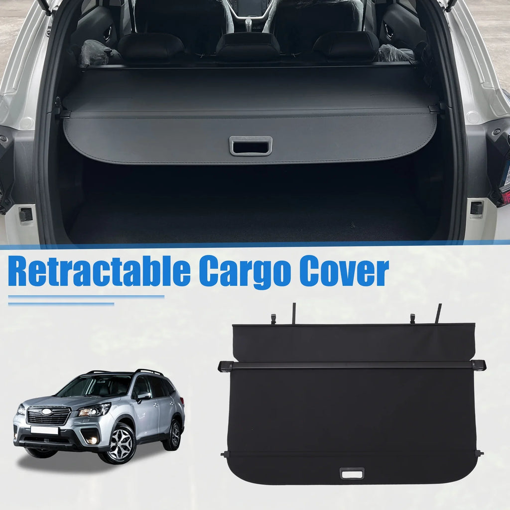 Unique Bargains Retractable Cargo Enclosure for Subaru Forester 2019-2023 Waterproof Non Slip SUV Rear Trunk Shielding Shade