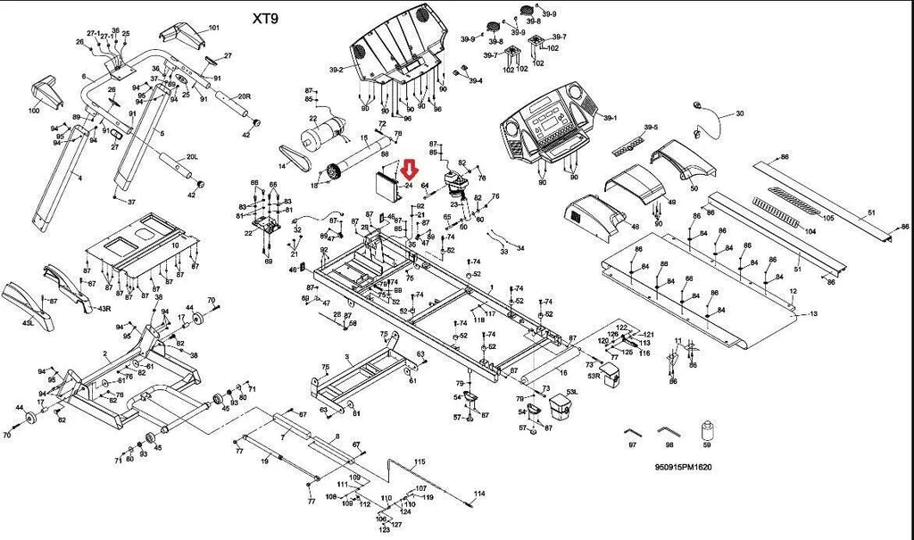Spirit Fitness Lower Motor Control Board Controller D010065 Works XT285 X Series Treadmill