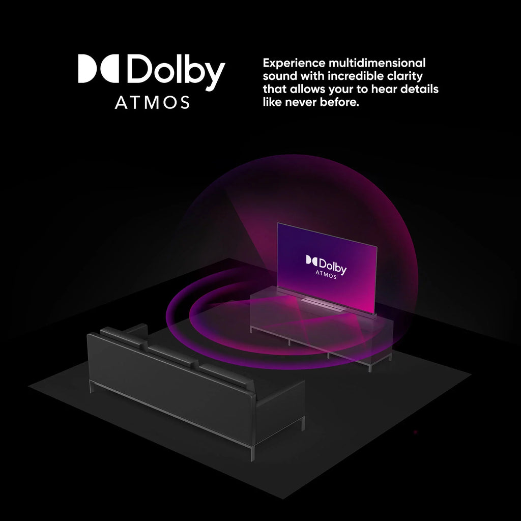 onn. 55” QLED 4K UHD (2160p) Roku Smart TV with Dolby Atmos, Dolby Vision, Local Dimming, 120hz Effective Refresh Rate, and HDR (100071701)