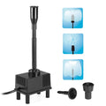 Lixada LED Light Submersible Water Pump 10W for Fish Aquarium Bird Bath Garden Pond Fountain 600L/H AC
