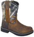 Smoky Mountain Boys' Buffalo Wellington Western Boot Round Toe Brown 3.5 D(M) US