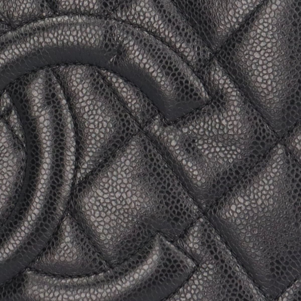 Pre-Owned CHANEL Cocomark Matelasse Shoulder Bag Caviar Skin A67294 Black Women's Chain BRB10010000013230 (Good)