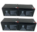SPS Brand 12V 12Ah Replacement Battery (SG12120T2) for Pride TRAVELPro 3-Wheel Travel Pro Portable Scooter (4 Pack)