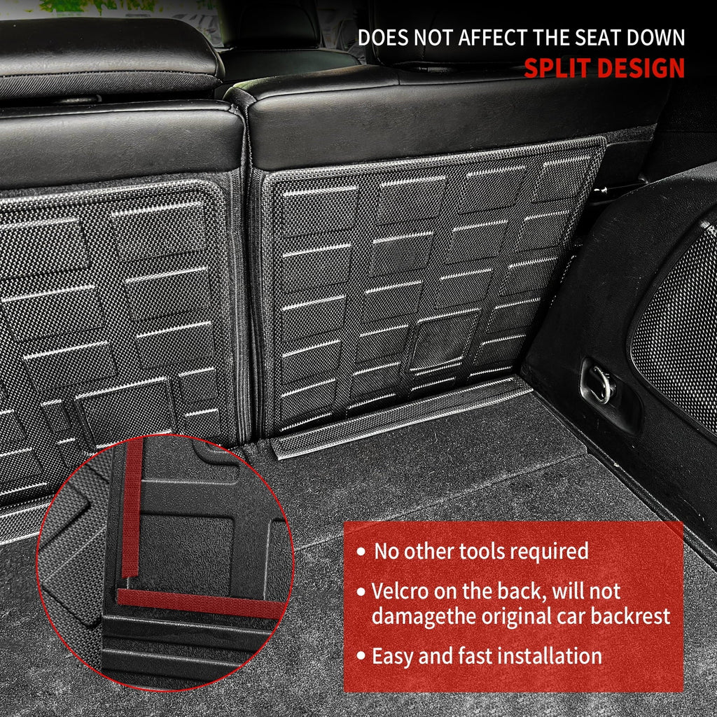 Back Seat Protection Compatible with 2019-2023 Jeep Cherokee Trunk Mat Cargo Liner Cargo Mat TPE All Weather Back Seat Protection Protector 2022 Cherokee Accessories (Backrest Mats)