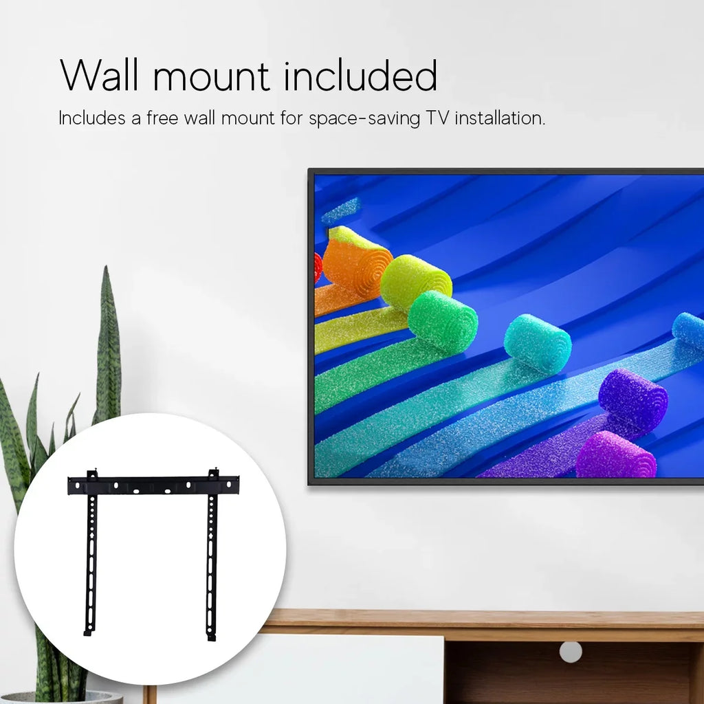 Restored VIZIO 32 Inch D Series Class HD 720p Smart LED TV IQ Processor, V-Gaming Engine, with AirPlay and Chromecast Built-in + Free Wall Mount (No Stands) - D32H-J09 (Refurbished)