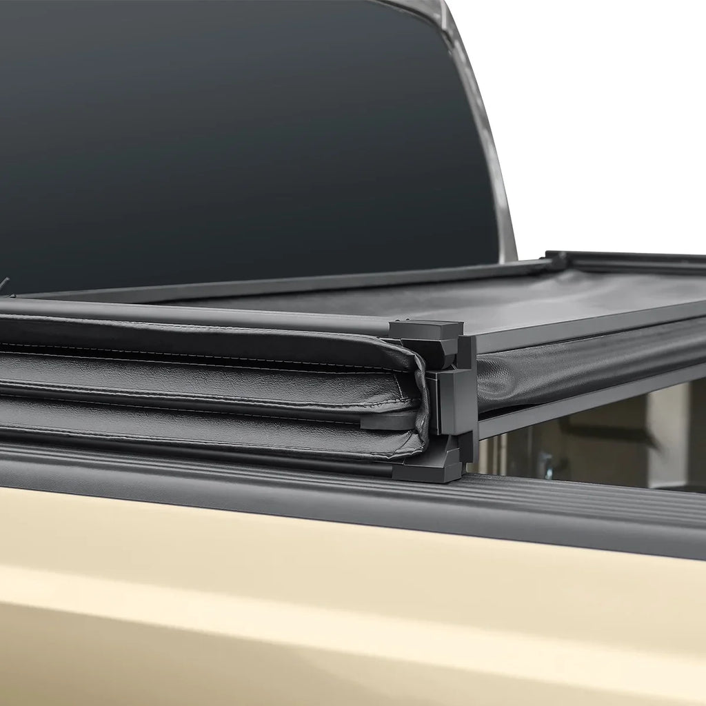Auto Drive Soft Tri Fold Truck Bed Tonneau Protection Fits 2005 - 2023 Nissan Frontier 4' 11" Bed (58.6")