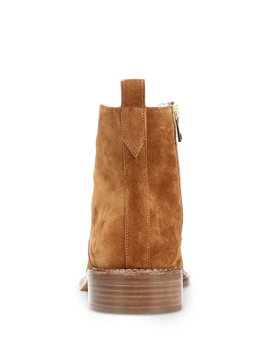 VINCE. Womens Brown Relaxation Lace Cabria Round Toe Block Heel Zip-Up Leather Hiking Boots 8 M