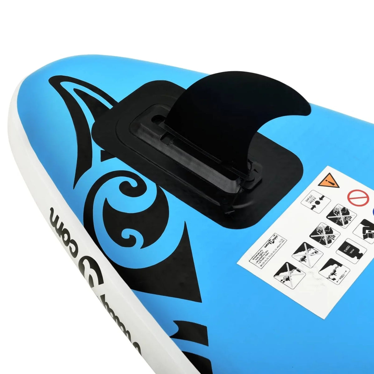 Walmeck Inflatable Paddleboard Set 126"x29.9"x5.9" Blue