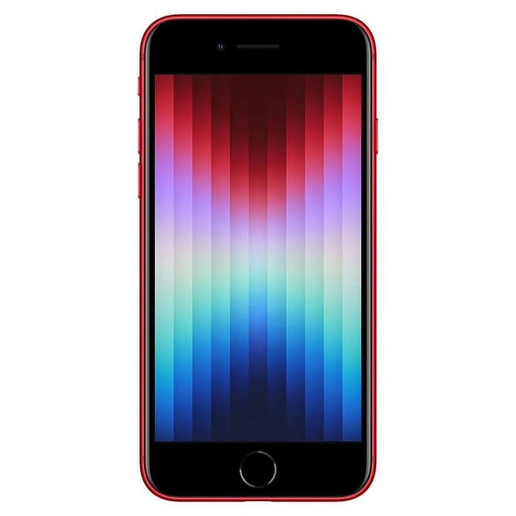 Restored Apple iPhone SE (3rd Gen) A2595 (Fully Unlocked) 128GB Red (Refurbished)