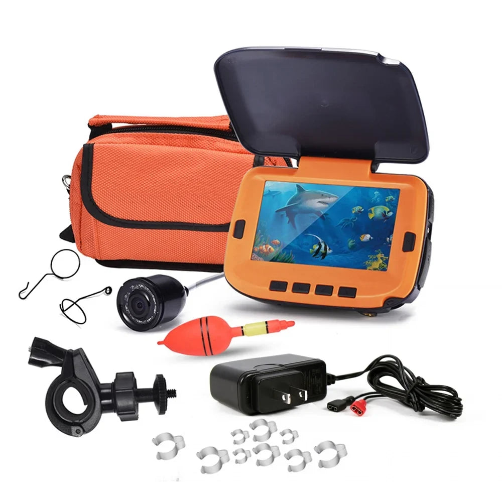 Underwater Fishing Camera with 4.3in Digital LCD 120° 300,000 Pixels 8 CS Night Vision for River/Ice Fishing