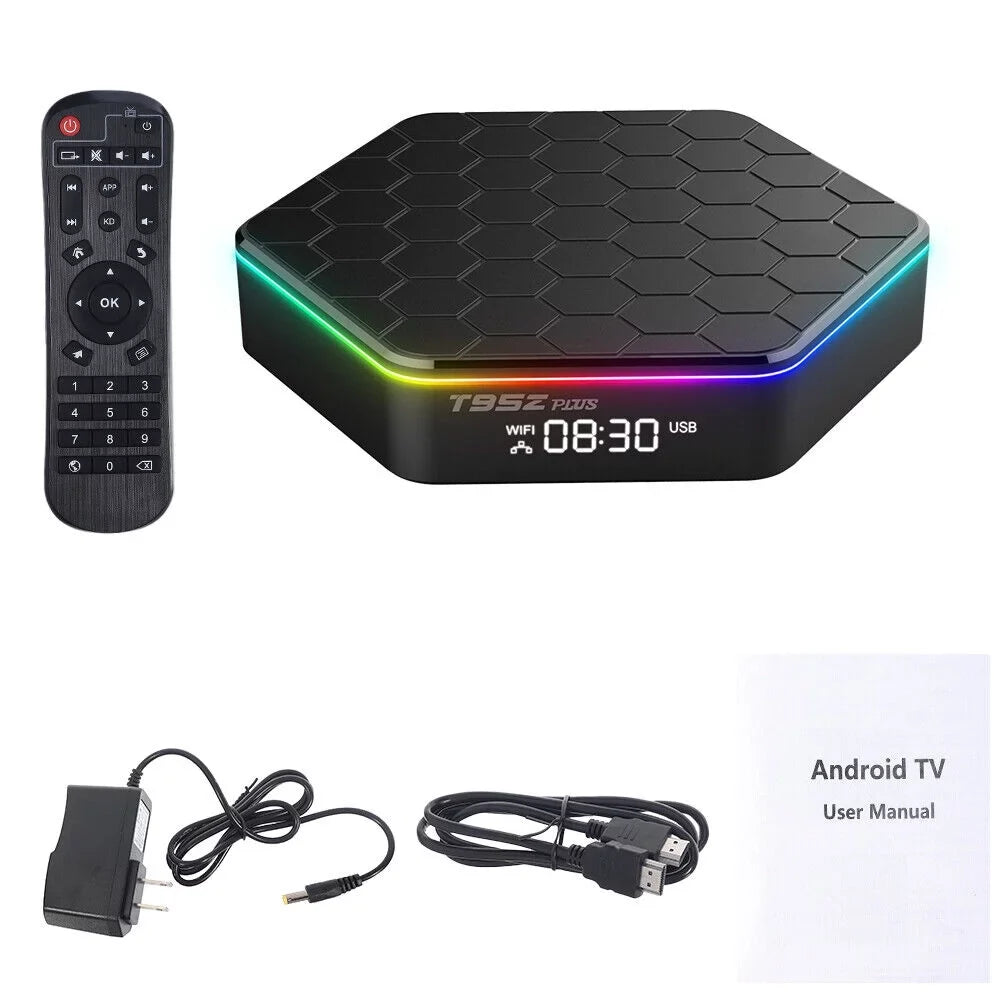 Jahy2Tech Quad Core 8K HD Video 64GB Memory 6K Stream Player 2023 T95Z Plus Smart Android 12.0 TV Box