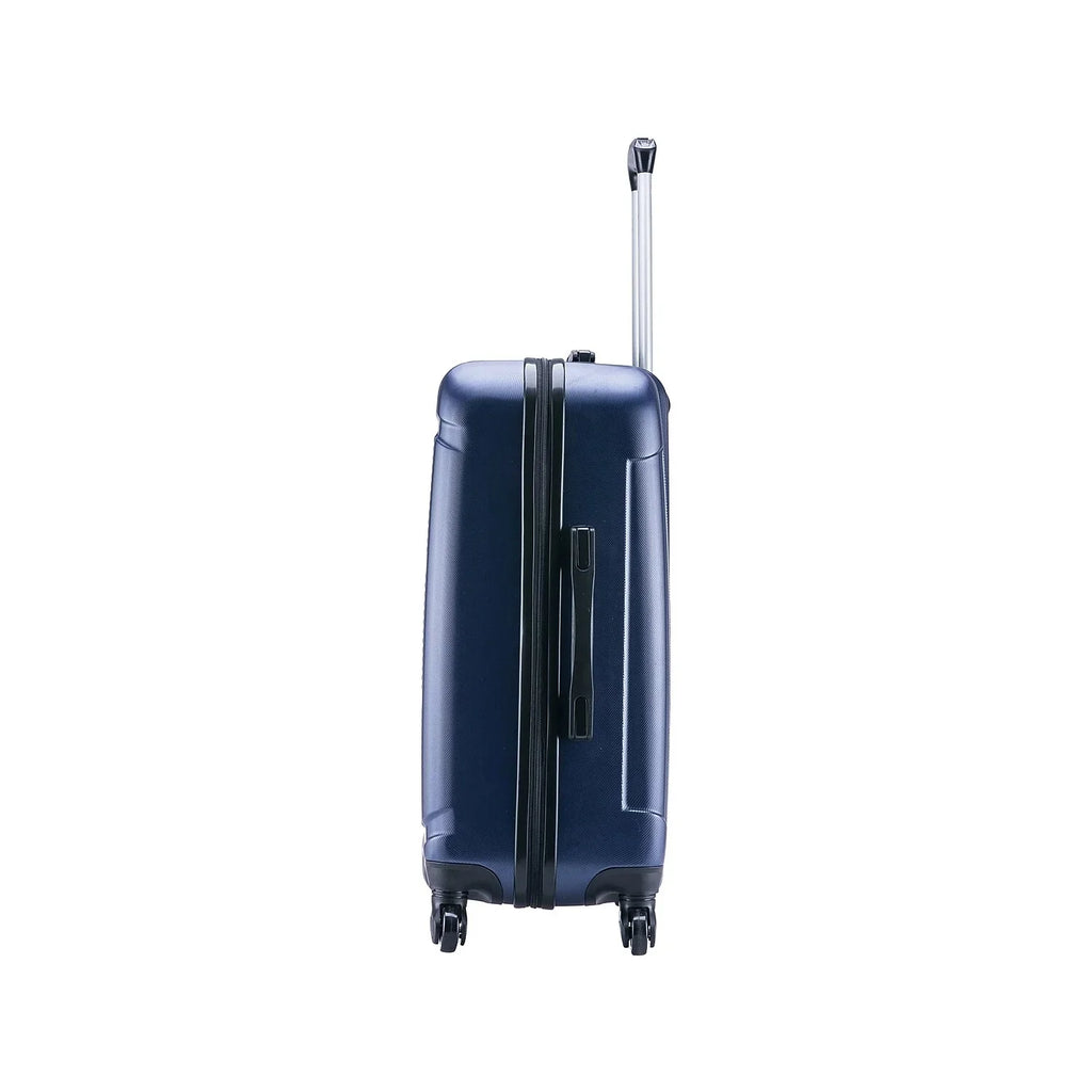 InUSA Pilot Medium Plastic 4-Wheel Spinner Luggage Blue (IUPIL00M-BLU)