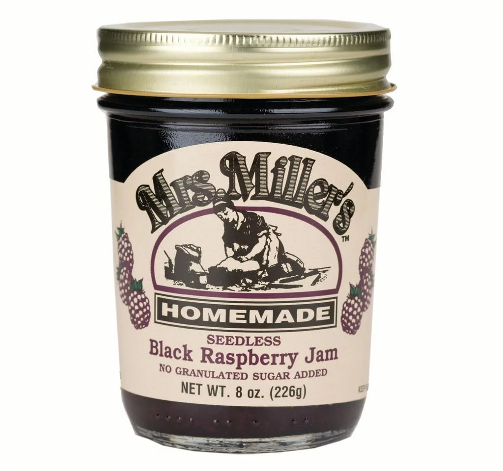 Mrs. Miller's Homemade No Sugar Seedless Black Raspberry Jam, 2-Pack 8 oz. Jars