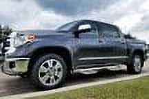 N-Fab by RealTruck Podium Stainless Steel Steps | Polished Stainless Steel, Cab Length | Hpt0777Qc-Ss | Compatible with 2007-2021 Toyota Tundra Double Cab All Beds, SRW Gas