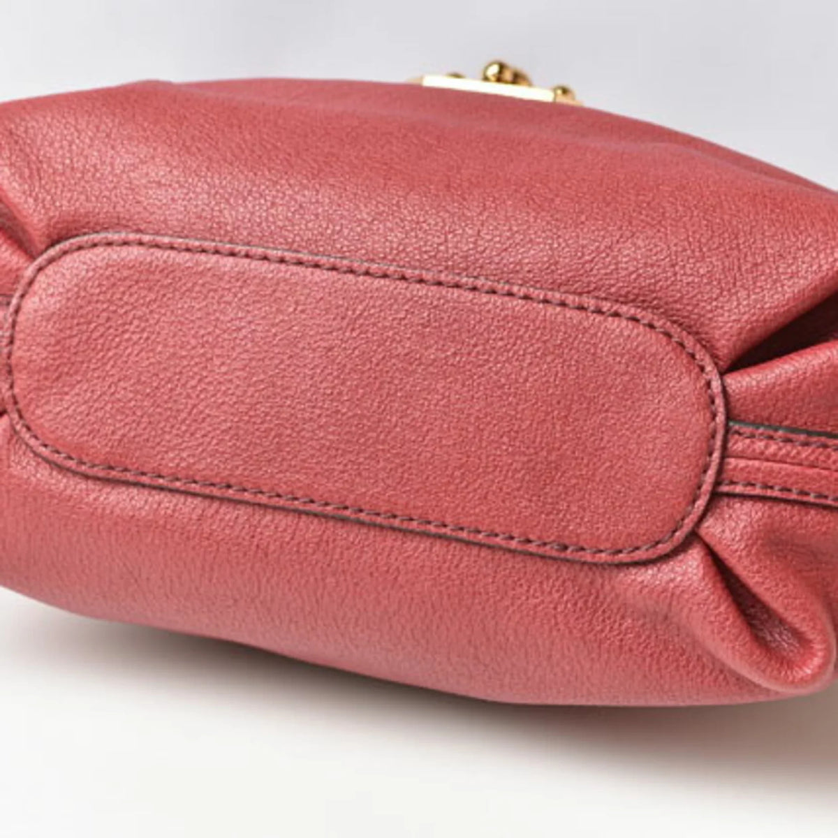 Pre-Owned Chloé Chloe handbag shoulder bag 2way ELISIE Elsie leather Bordeaux (Good)