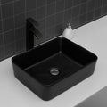 CoSoTower 19"X15" Black Ceramic Rectangular Vessel Bathroom Sink