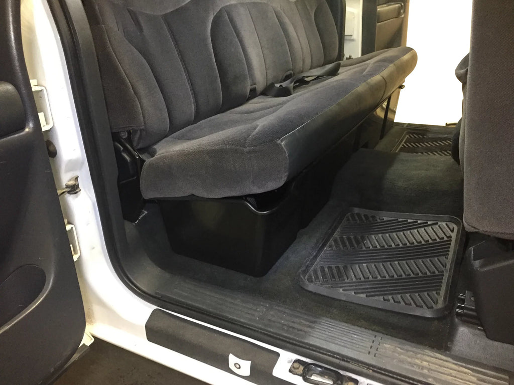 Red Hound Auto 3 Under Seat Storage Boxes Compatible with Chevrolet GMC Silverado Sierra 1500 2500 3500 1999-2006 Extended Cab Underseat System