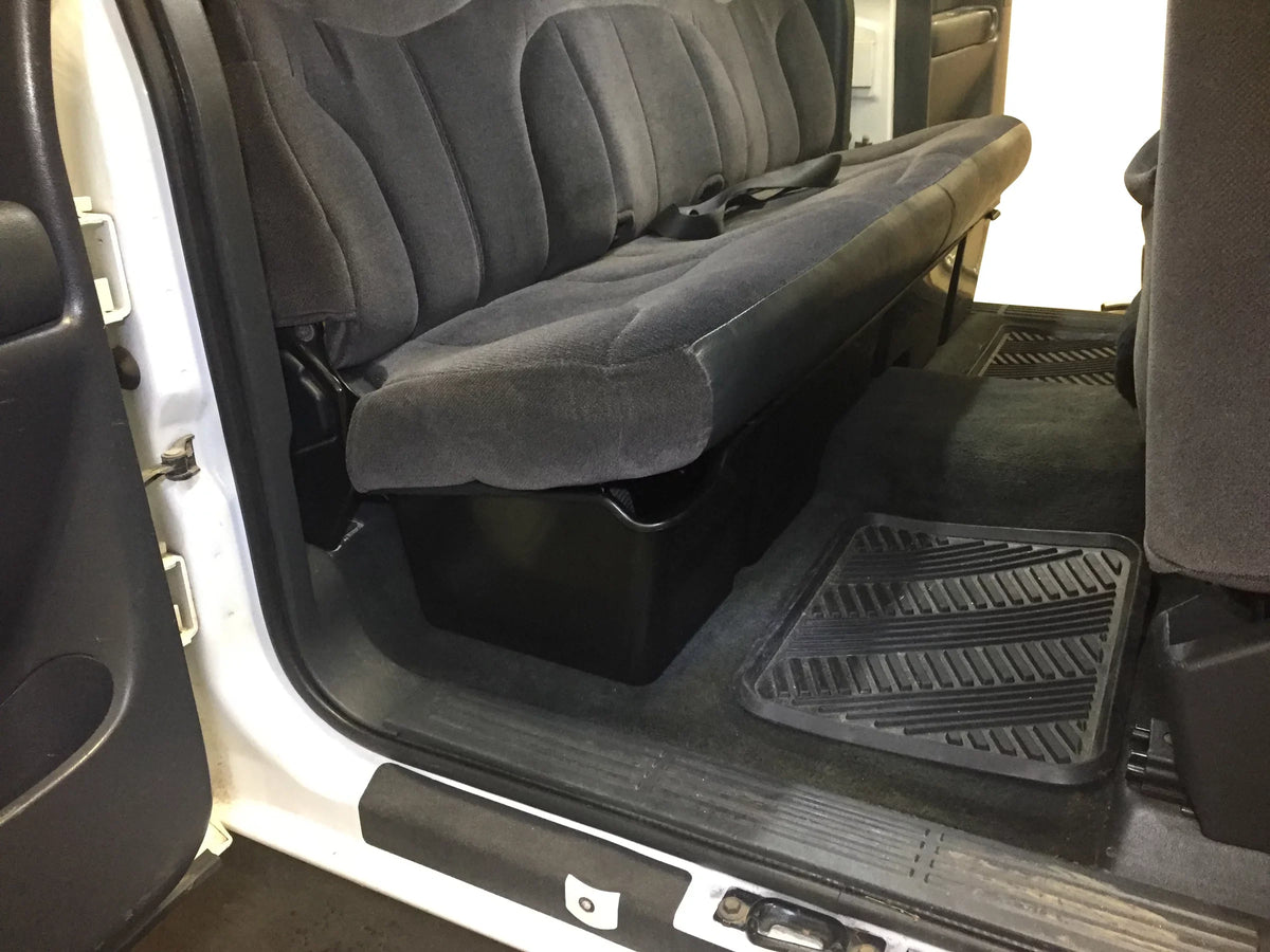 Red Hound Auto 3 Under Seat Storage Boxes Compatible with Chevrolet GMC Silverado Sierra 1500 2500 3500 1999-2006 Extended Cab Underseat System