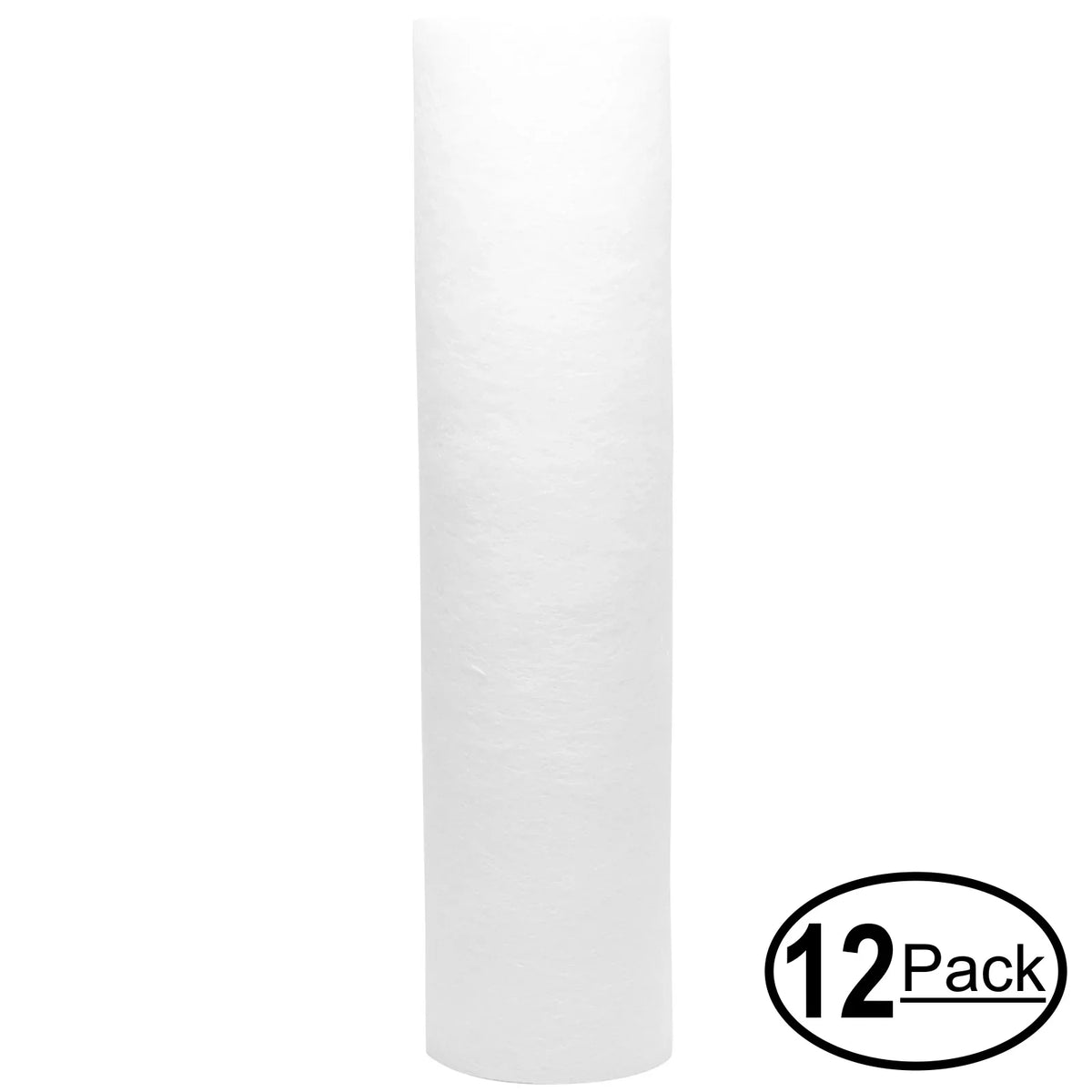 12-Pack Replacement for Aqua-Pure AP1610SS Polypropylene Sediment Filter - Universal 10-inch 5-Micron Cartridge for Aqua-Pure AP1610SS Filter for Whole House System - Denali Pure Brand