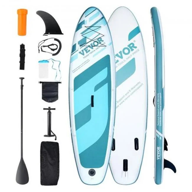 Vevor 10 ft. Inflatable Stand Up Sup Paddle Board with Paddle Accessory