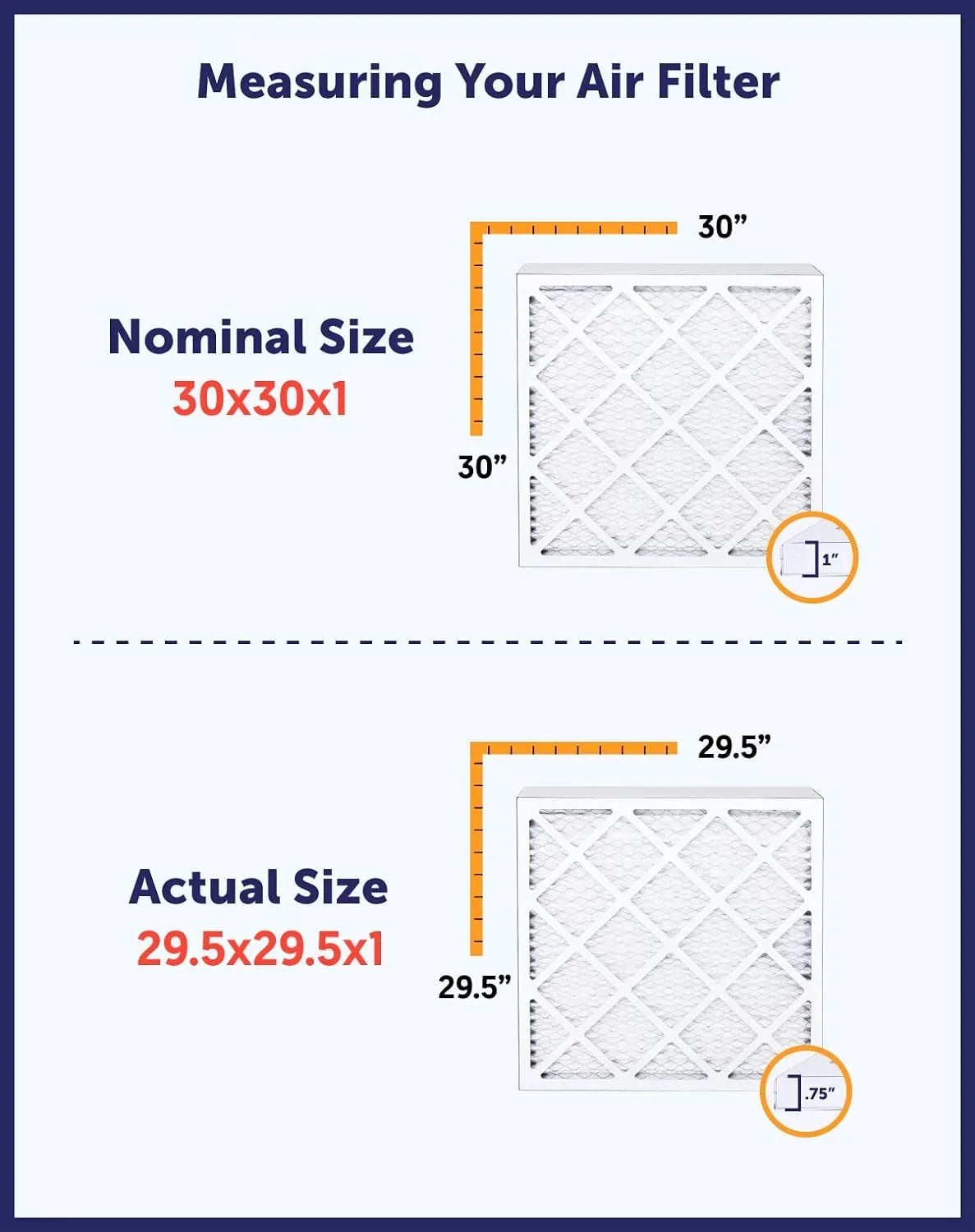 Filter King 26x57x1 Air Filter | 4-PACK | MERV 8 HVAC Pleated A/C Furnace Filters | MADE IN USA | Actual Size: 26 x 57 x .75"