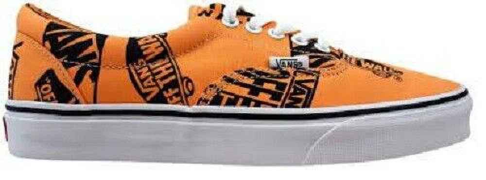 VANS ERA CLASSIC LOGO MIX LOW SKATEBOARD MEN SHOES ORANGE/BLACK SIZE 11.5 NEW