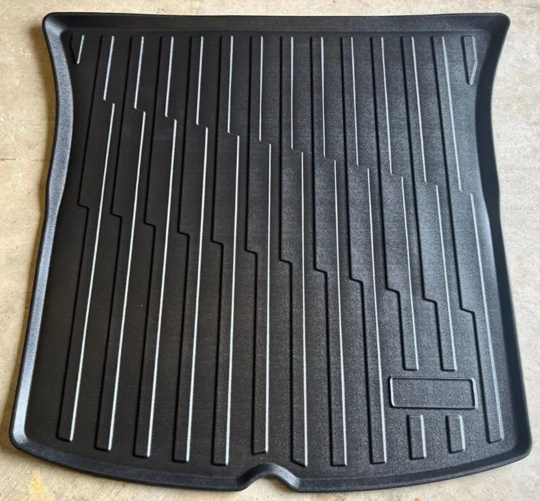 EACCESSORIES EA Cargo Liner – Trunk Mat for Tesla Model Y 2020-2024 – Weather-Resistant Trunk Mats for Cars with Raised Lip – Non-Slip Car Trunk Mat Tray Pad Boot – Laser Pre-Cut Style