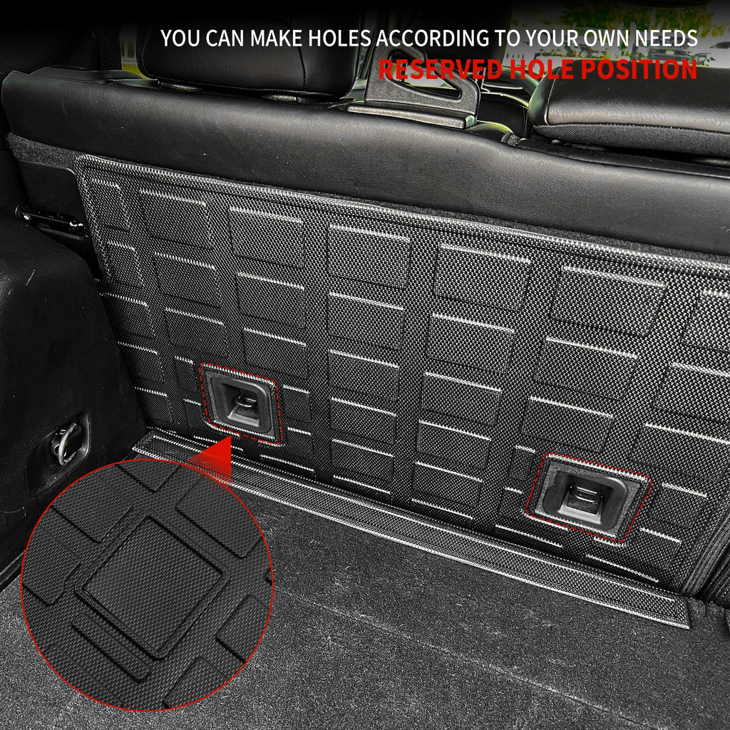 Back Seat Protection Compatible with 2019-2023 Jeep Cherokee Trunk Mat Cargo Liner Cargo Mat TPE All Weather Back Seat Protection Protector 2022 Cherokee Accessories (Backrest Mats)