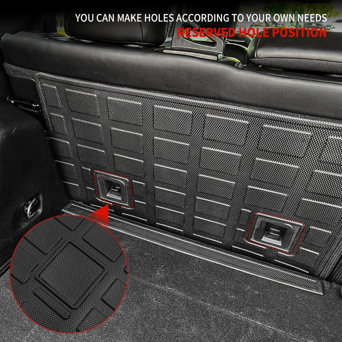Back Seat Protection Compatible with 2019-2023 Jeep Cherokee Trunk Mat Cargo Liner Cargo Mat TPE All Weather Back Seat Protection Protector 2022 Cherokee Accessories (Backrest Mats)
