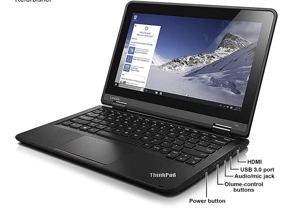 Open Box LENOVO THINKPAD YOGA 11E 11.6" HD TOUCH N3150 4GB 128GB 20G8S08V00
