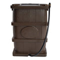 FCMP Outdoor WG4000 45 Gallon Timber Grain Rain Water Catcher Barrel, Brown