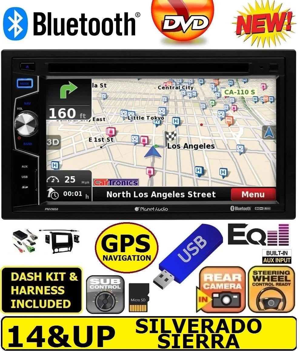 2014 2015 2016 2017 SILVERADO SIERRA GPS NAVIGATION SYSTEM BLUETOOTH CAR STEREO