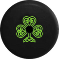 2018 2019 Wrangler JL Backup Camera Green Celtic Knot Shamrock Irish Heritage Spare Tire Enclosure for Jeep RV 33 Inch