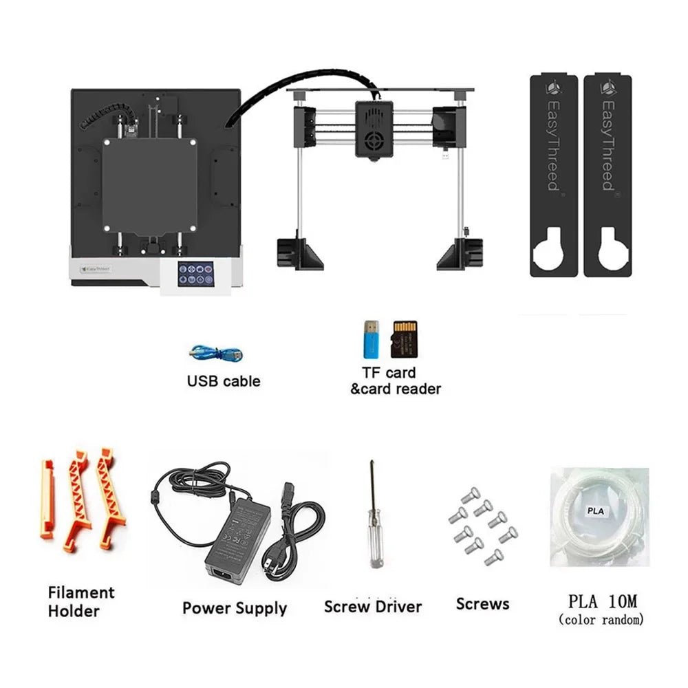 EasyThreed 3D printer,Size Removable With 100x100x100mm/4x4x4inches 3d Printer Print Size Removable With With Tf K6 Plus Tf Comes With Removable With With Printer Hine Mewmewcat Mizuh Buzhi
