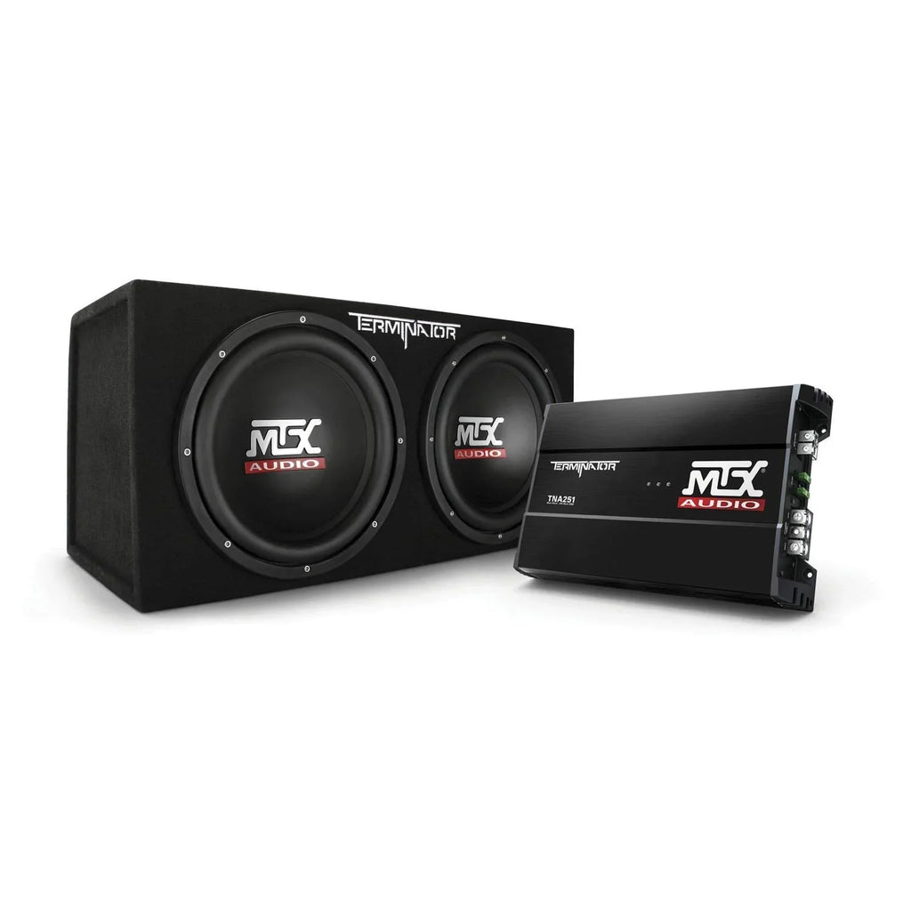 MTX TNP212D2 Dual 12'' Sealed 2Ω Enclosure & Mono Block Amplifier