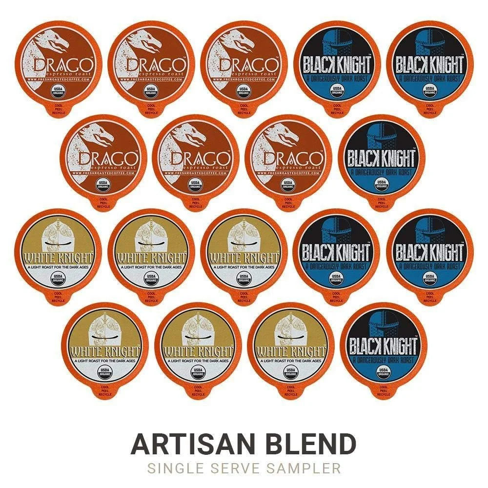 Fresh Roasted Coffee, Organic Coffee Pod Sampler, 72 Count for Keurig K-Cup Brewers
