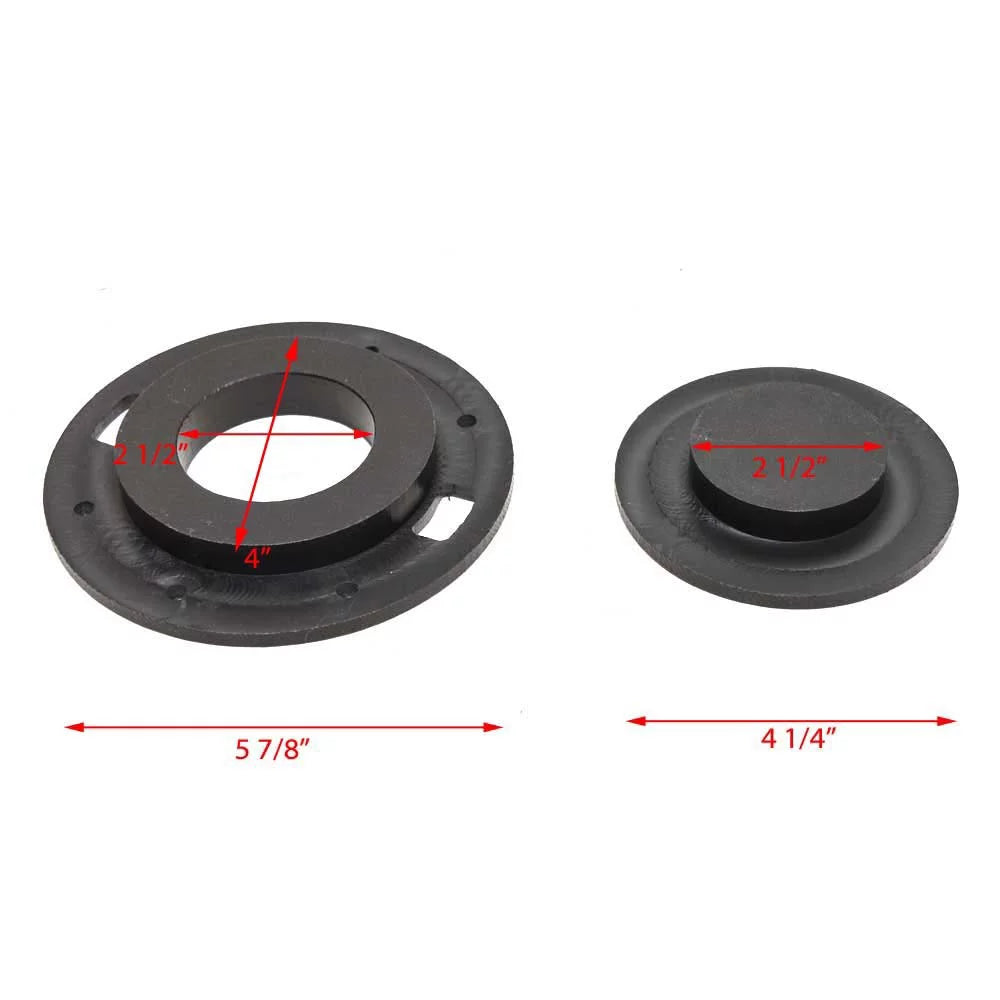 Lowe Boat Deck Plate 2128329 | Ski Pylon 2 1/2 Inch Black Starboard