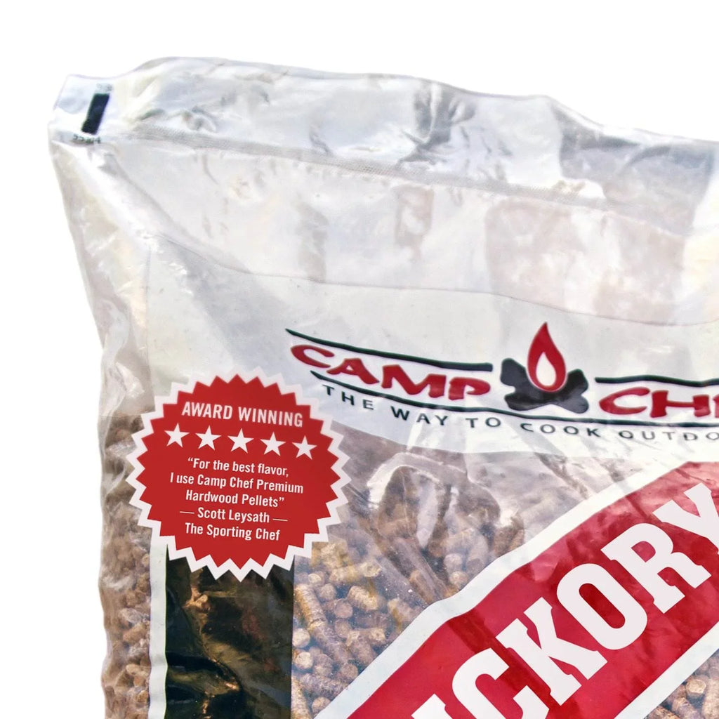 Camp Chef Smoker Grill Premium Hickory BBQ Timber Pellets, 20 lbs (2 Pack)