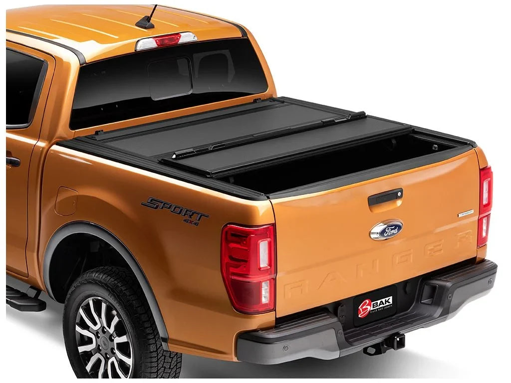BAK by RealTruck BAKFlip MX4 Hard Folding Truck Bed Tonneau Protection | 448332 | Compatible with 2019 - 2023 Ford Ranger 5' 1" Bed (61")