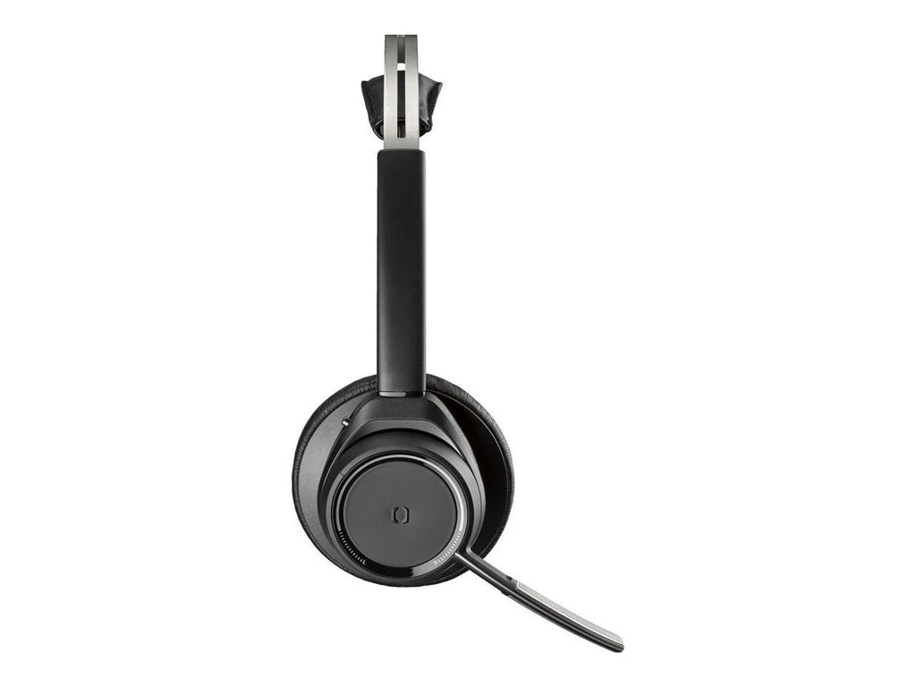 Poly Voyager Focus B825 UC Headset - Google Assistant, Siri - Stereo - USB Type A - Wired/Wireless - Bluetooth - 98.4 ft - 32 Ohm - 20 Hz - 20 kHz - Over-the-head - Binaural - Ear-cup - MEMS Techno...