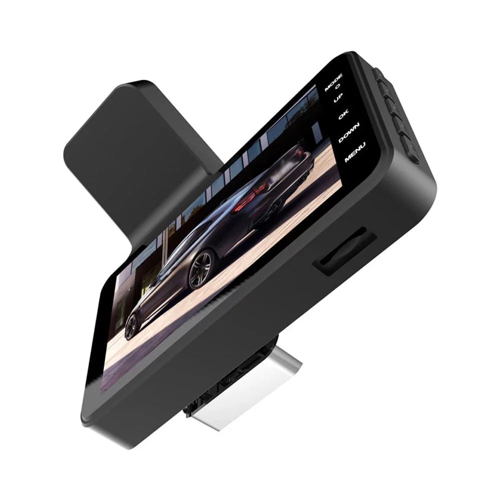 Shinysix 1080P DVR Dash Camera 4 Inch Car Dashcam Driving Recorder 170° Wide Angle with Touchscreen Support Night-Vision Loop Recording Motion Detection Reversing Picture