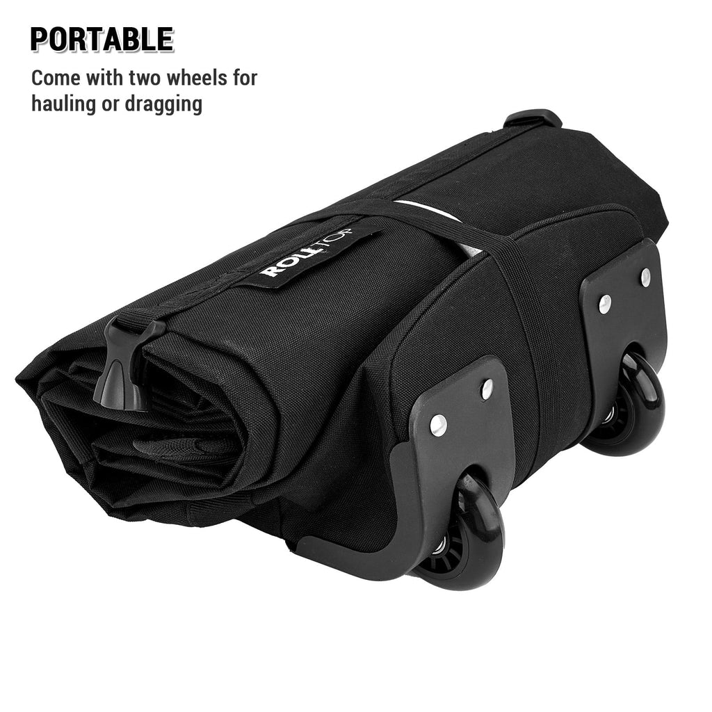 ammoon Sturdy Roller Snowboard Bag with Wheels Waterproof Ski Equipment Storage Bag for Winter