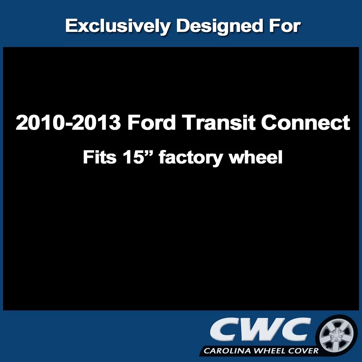 Premium Hubcap Set for Ford Transit Connect 2010, 2011 2012, 2013 - Replacement 15-inch Wheel Protection (4-Pack)